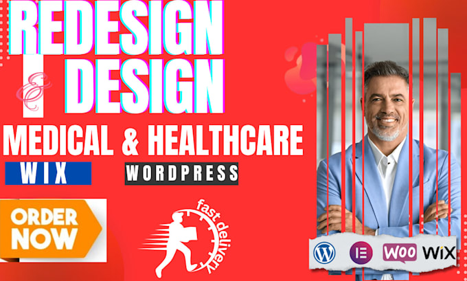 Gig Preview - Design medical website, healthcare website, doctor website, clinic website