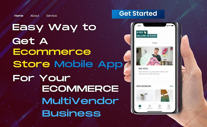 Gig Preview - Build custom ecommerce app ecommerce store multivendor app with profile page