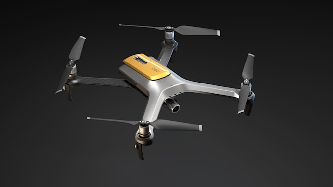 Gig Preview - Render 3d drone animation, 3d drone modeling, 3d cgi product design, aircraft