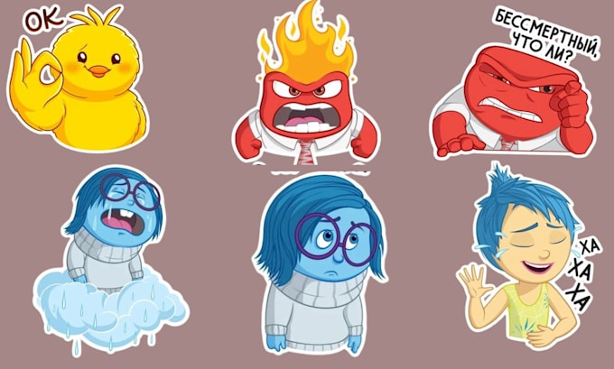 Gig Preview - Design cute sticker kawaii telegram sticker illustration chibi