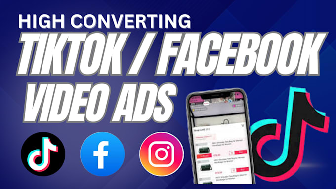 Gig Preview - Create dropshipping tiktok video ads, tik tok ads, and tik tok video ads