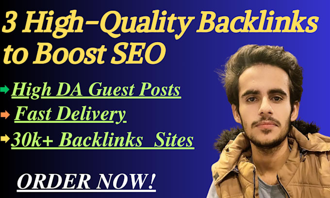 Gig Preview - Provide high da guest post backlink with top quality SEO guest posting service