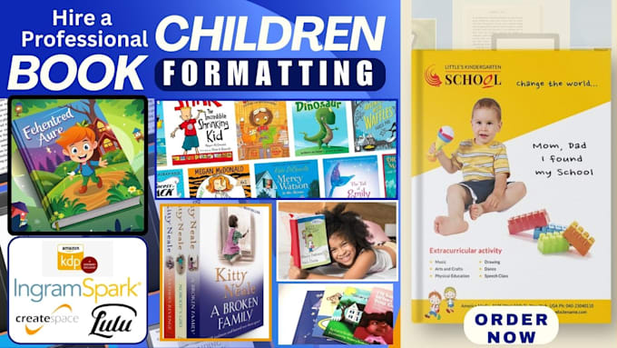 Gig Preview - Format children book, KDP children book formatting, KDP book publishing