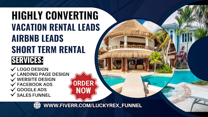 Gig Preview - Generate converting top vacation rental lead, boost airbnb, short term rentals