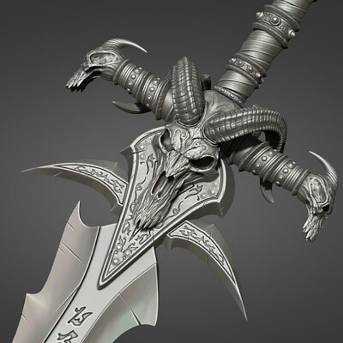 Gig Preview - Create cosplay 3d sword, armor, props, and weapons for stl 3d printing