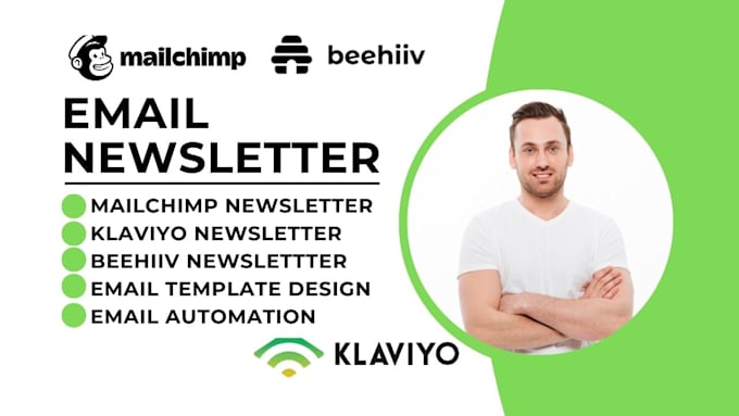 Gig Preview - Design beehiiv newsletter design mailchimp newsletter design klaviyo newsletter