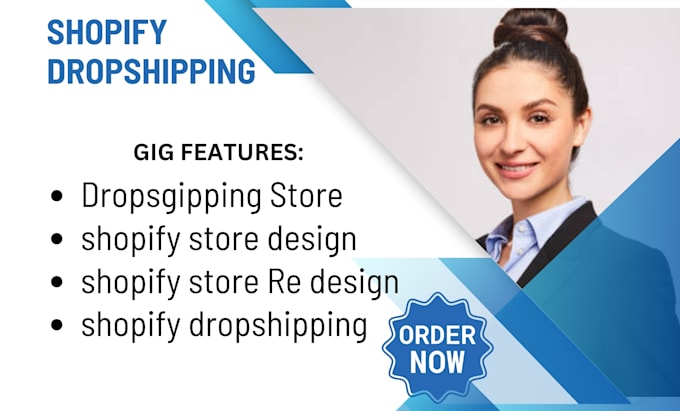 Gig Preview - Build high converting shopify dropshipping store or shopify website