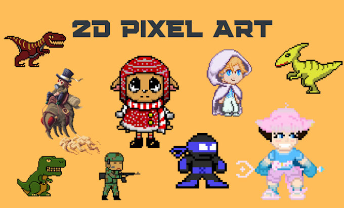 Gig Preview - Create unique 2d pixel art animations for your game or project