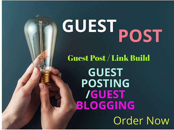 Gig Preview - Do dofollow guest posting backlinks link building content writing