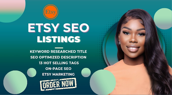 Gig Preview - Do etsy SEO for etsy shop etsy shop product optimization etsy shop ranking setup