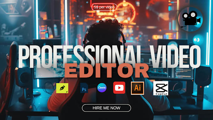 Gig Preview - Do professional capcut video editing as you want