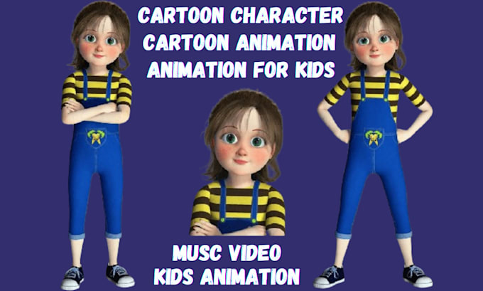 Gig Preview - 3d animation video 3d kids animation cartoon animation cartoon music video