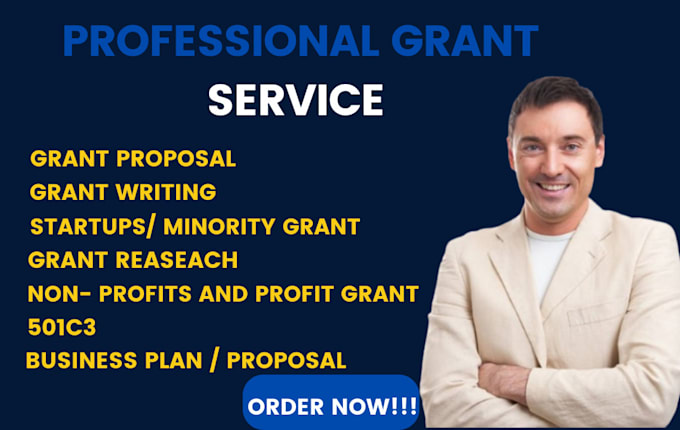 Bestseller - write grant proposals, applications, business plan, pitch deck as a grant writer