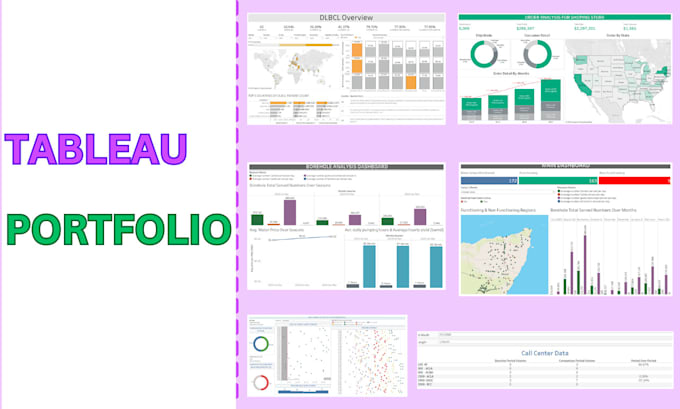 Gig Preview - Be your tableau business analyst and design tableau business dashboard for you