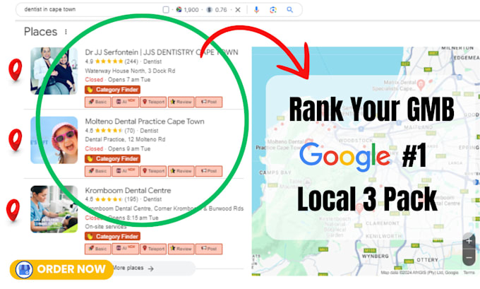 Gig Preview - Do gmb optimization, 3 pack, and google map ranking