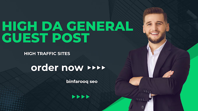 Bestseller - do high da general guest post with dofollow backlinks