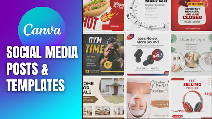 Bestseller - design editable canva templates and instagram posts