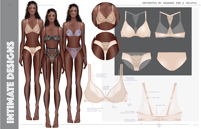 Bestseller - design lingerie with technical details