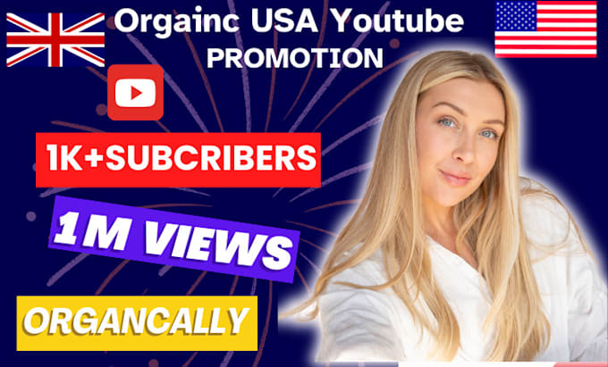 Gig Preview - Promote USA youtube channel video SEO for organic views subscriber engagement