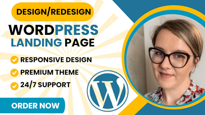 Gig Preview - Do high converting responsive wordpress landing page with elementor divi theme