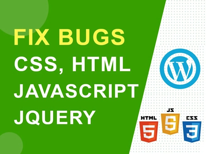 Bestseller - fix wordpress, javascript, CSS errors and responsive issues