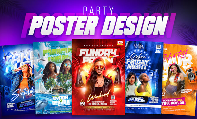 Gig Preview - Create club, party, invitation, event, concert, birthday flyer or poster design