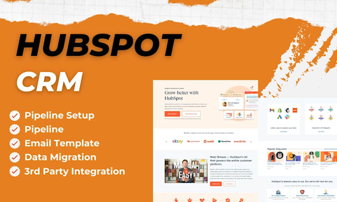 Gig Preview - Hubspot CRM, hubspot email template, hubspot onboarding