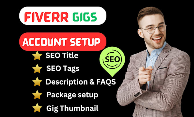 Gig Preview - Write complete gig description title,tags, image,seller account