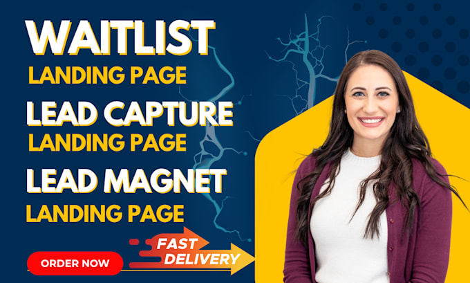 Bestseller - landing page design waitlist page lead magnet lead capture page coming soon