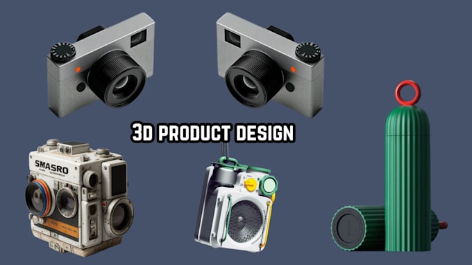 Gig Preview - Do 3d product design  3d render 3d product rendering 3d modeling