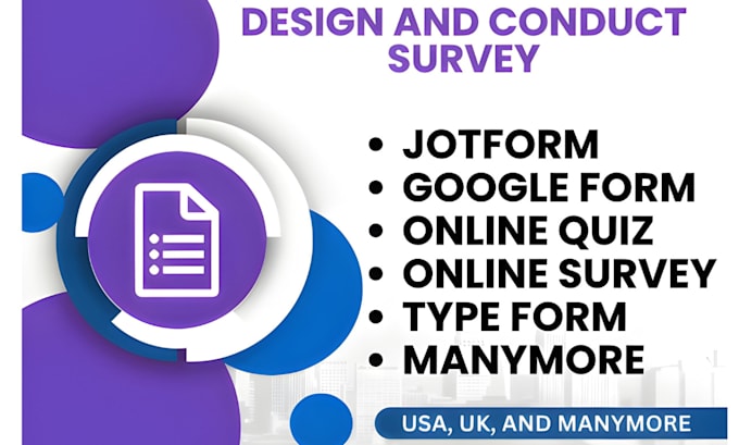 Gig Preview - Conduct online survey US, UK, canada, other country with real respondents