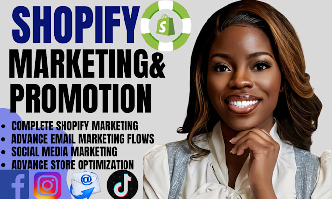 Gig Preview - Boost shopify sales shopify store promotion ecommerce and dropshipping marketing