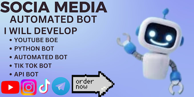 Bestseller - do tik tok bot, youtube bot, python bot, automated bot, API bot