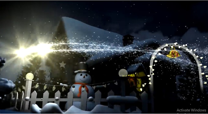 Gig Preview - Do 3d christmas animation 3d animation for kinds cartoon and christmas song