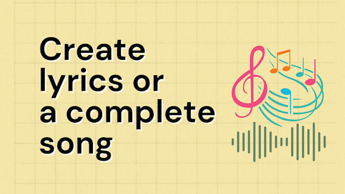 Bestseller - write lyrics to your song or create your music using