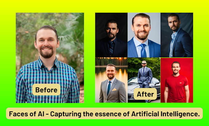 Gig Preview - Do professional ai headshot for your linkedin, CV, instagram or business email