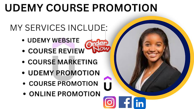 Gig Preview - Boost your udemy course promotion, udemy online course, udemy course marketing