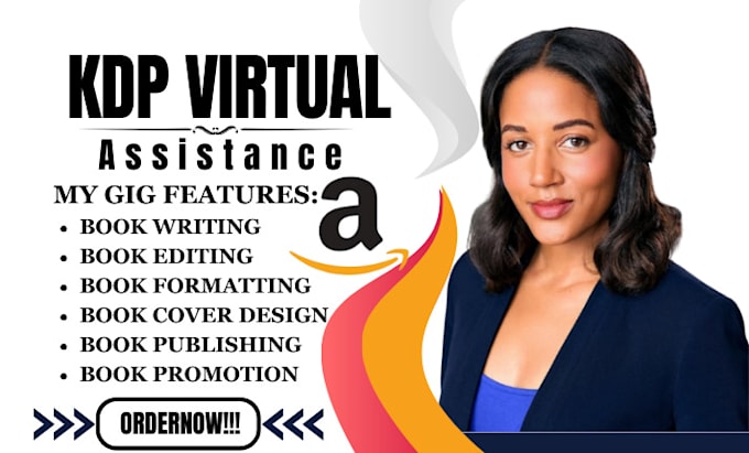 Gig Preview - Do amazon kdp virtual assistance, amazon kdp book publishing, manuscript editing