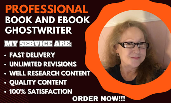 Gig Preview - Be your ebook writer, ghost book writer, ebook ghost writer, fiction ghostwriter