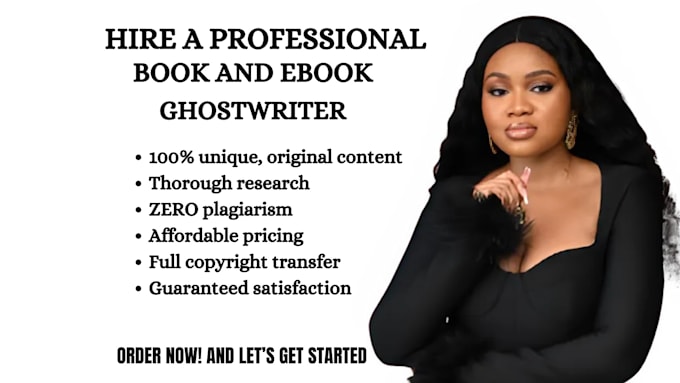 Gig Preview - Ghostwrite book and  ebook ,self help, ebook ghostwriter, christian ebook