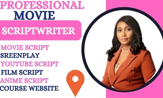 Gig Preview - Write your movie script hollywood script youtube script screenplay anime script