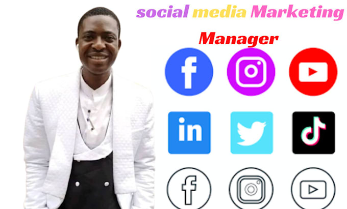Gig Preview - Be social media marketing manager instagram marketing social media posts tiktok