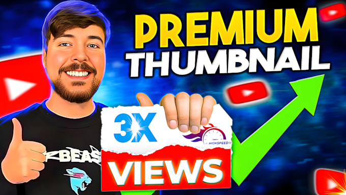 Gig Preview - Design best eye catchy youtube thumbnail