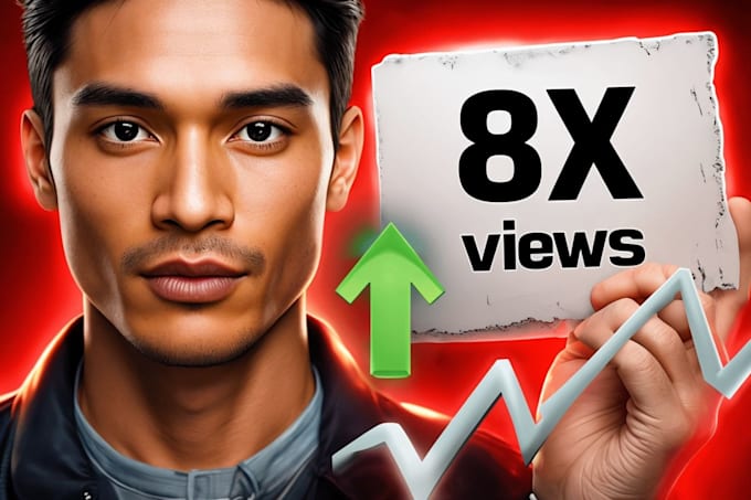 Gig Preview - Create you a youtube thumbnail to 8x your views