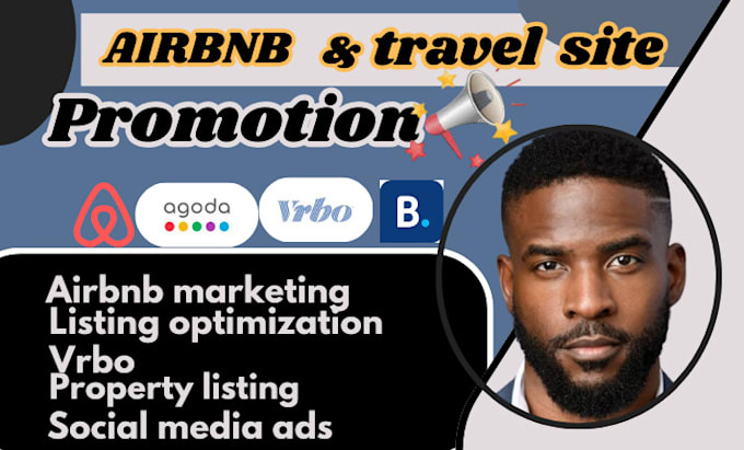 Gig Preview - Do airbnb promotion, airbnb marketing, travel site promotion, vrbo, airbnb seo