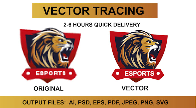 Gig Preview - Do vector tracing, vectorize, recreate, redraw or convert logo to vector