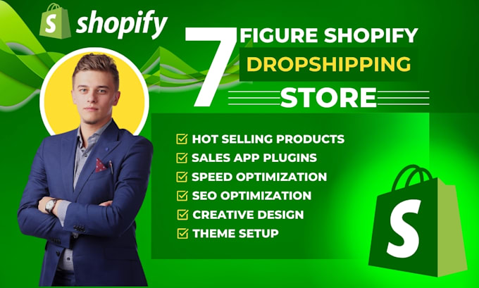 Gig Preview - Build your professional dropshipping shopify store