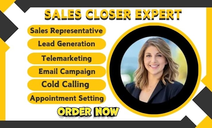 Gig Preview - Skyrocket sales representative sales closer sales consultant b2b lead generation