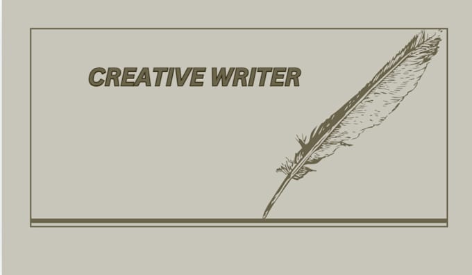 Gig Preview - Professional and creative writer