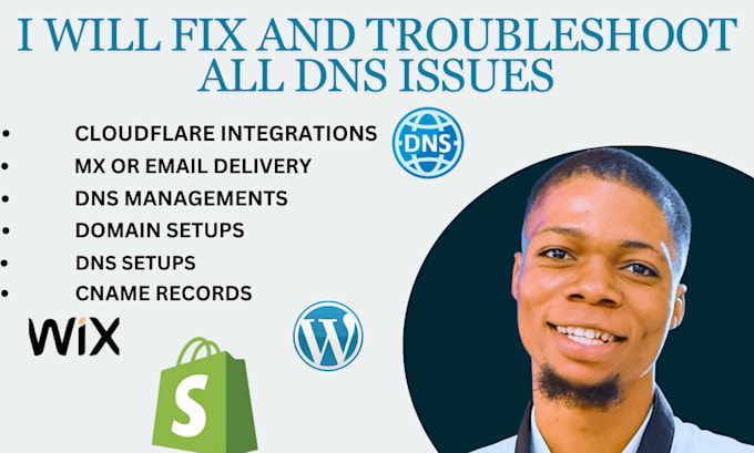 Bestseller - fix and troubleshoot dns issues, cname, setup cloudflare, mx or email delivery